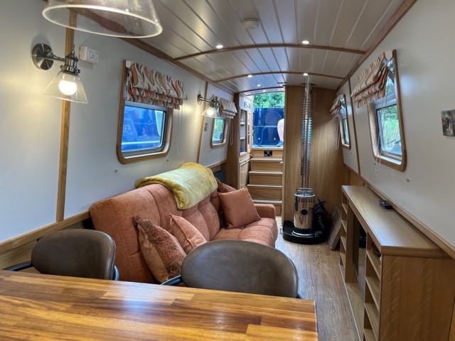 Handcrafted bespoke Bluewater boat interior