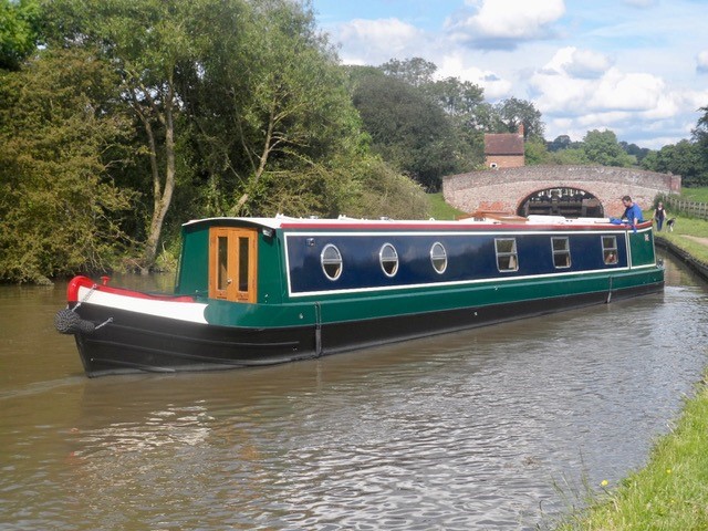 Bluewater narrowboat cruising on the canal